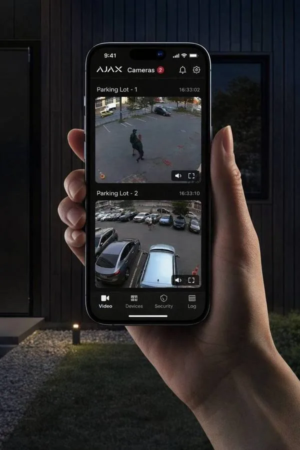 Ajax aplikacija, pregled kamera na mobilnom telefonu uživo